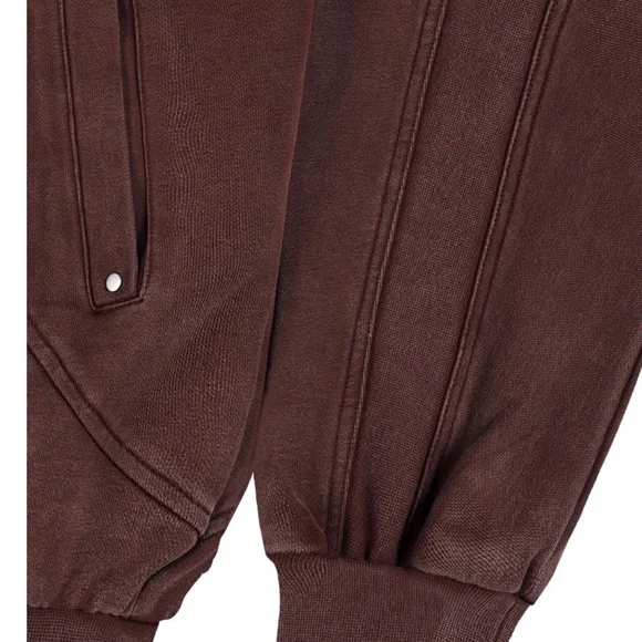 Brown Hoodie with Red Accents - Picture 2 of 3